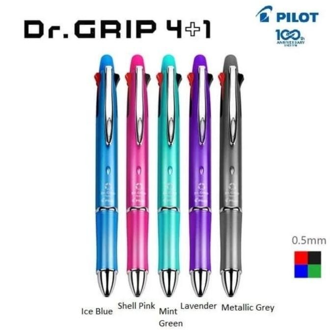 

BEBAS ONGKIR - PILOT "DR.GRIP" 4+1 PBKHDF-1SET .05 PULPEN PILOT 4 PEN+1 PENCIL 0.5