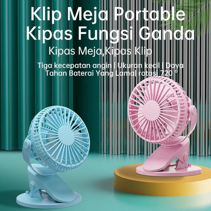 Kivee Kipas Meja Kipa Angin Mini Portabel 1200Mah Kipas Angin Portable