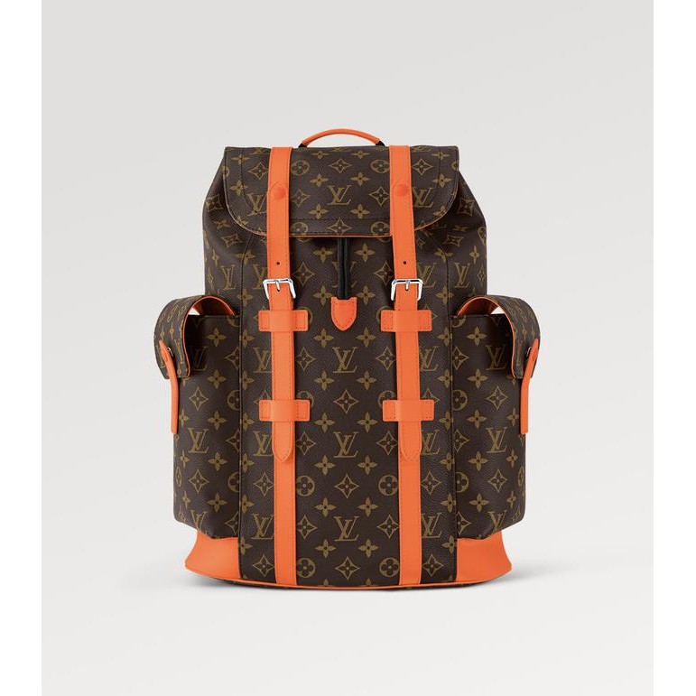 LOUIS VUITTON - LV Christopher MM - Orange - Tas Backpack Original Product
