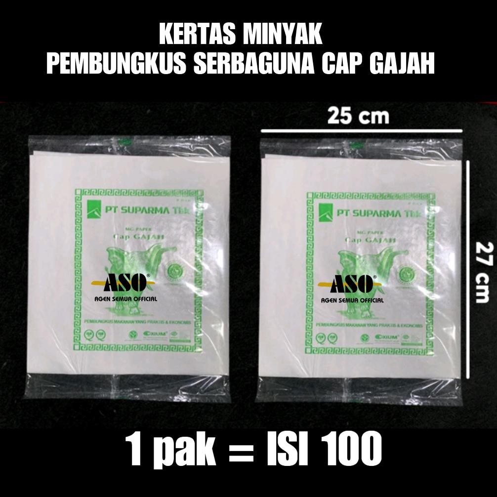 Bisa Cod Kertas Nasi Kfc Kertas Burger Kertas Mcd Kertas Pembungkus Nasi Cap Gajah Kertas Minyak Isi