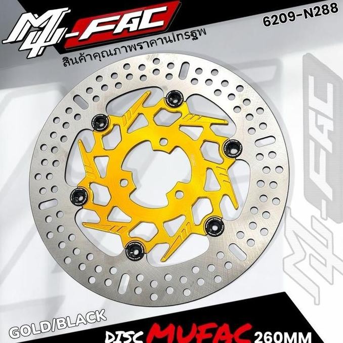 Cakram Depan MUFAC N288 Floating Disc 260mm lubang 3 MIO J