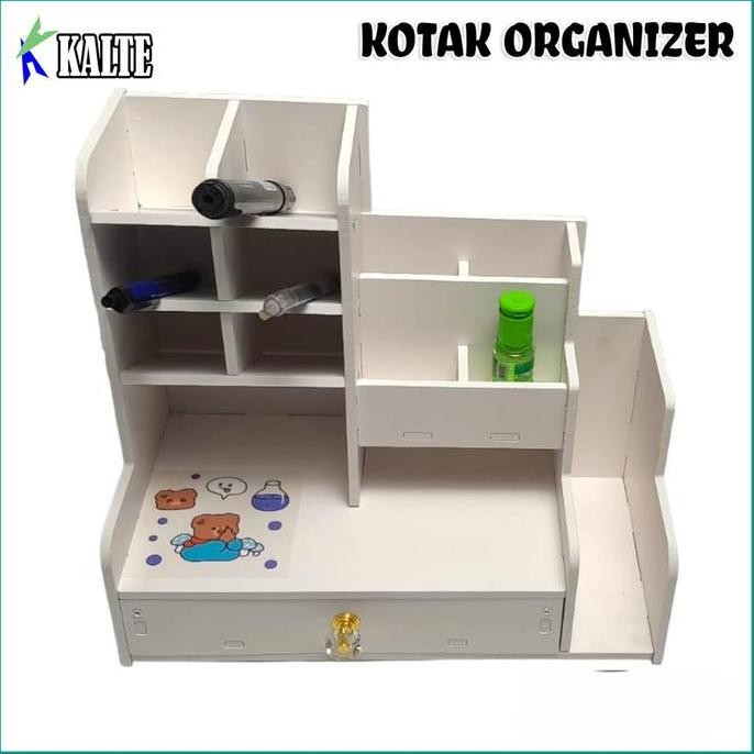 

Terlaris Rak Pen Holder Tempat Pulpen Alat Tulis Remot Kosmetik Meja Desk Organizer Dekstop Stationery Pen Holder