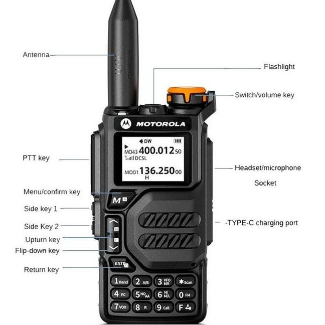 Promo Handy Talkie Motorola X8 Radio Ht Motorola X8 10Watt Dual Band Uhf/Vhf 5500Mah