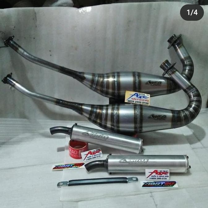 Knalpot ABRT20 ABRT 20 Orinal standar & Porting Ninja 2tak R RR Ss