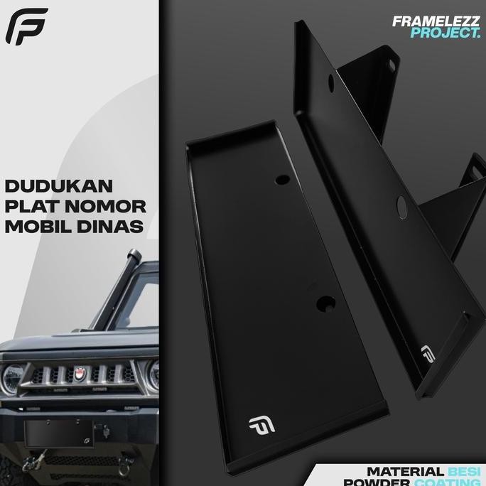 TERLARIS - Dudukan Plat Dinas Dudukan Plat Pejabat Dudukan Plat Besi Dudukan Plat Nomor Mobil Stainl