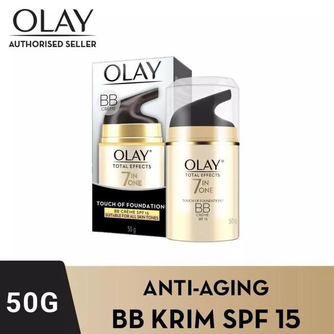 TERMURAH - Olay Total Effects 7 in One Touch of Foundation BB Cream Spf15 50gr