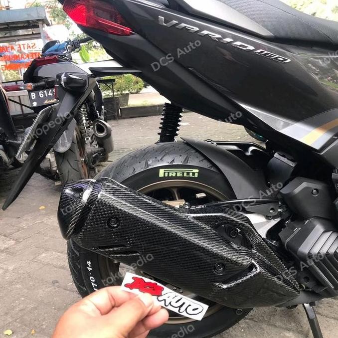 Cover Knalpot carbon kevlar Vario 160 vario160