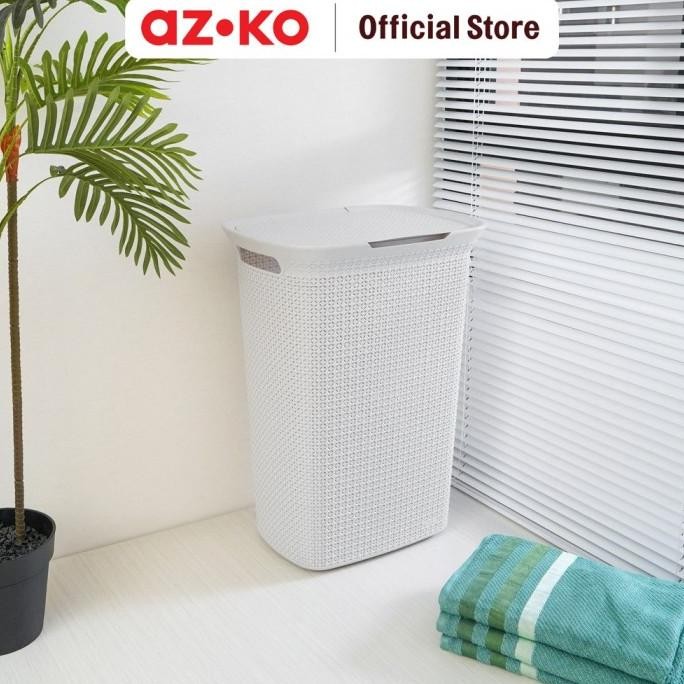 

Terlaris Azko Ezy Storage 57 Ltr Keranjang Laundry Dengan Tutup - Abu-Abu