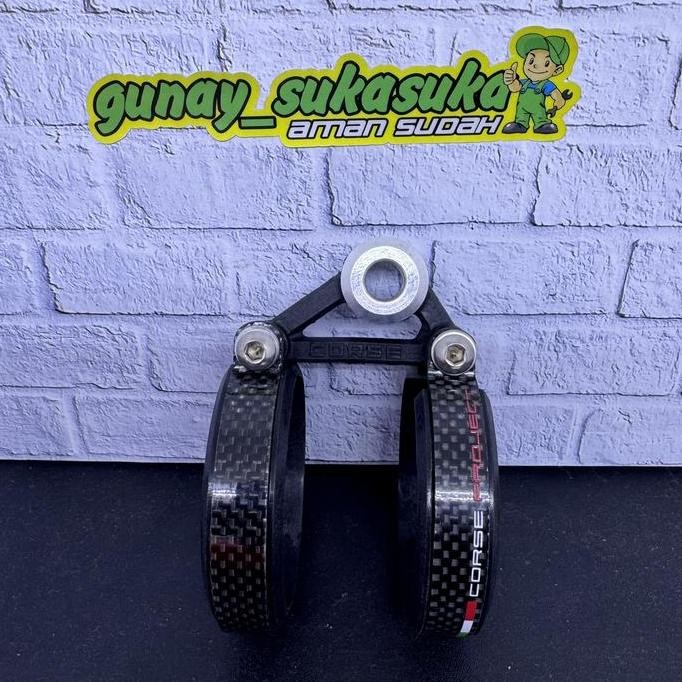 Breket Silencer Knalpot Clamp Evo Carbon Corse 2Tak