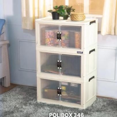 

Terlaris Storage Box Plastik Portable Kotak Penyimpanan Susun Lipat Box Tingkat