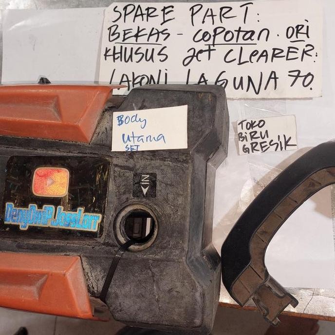 bekas copotan sparepart khusus jet cleaner lakoni laguna 70. bagian Body  utama plastik set