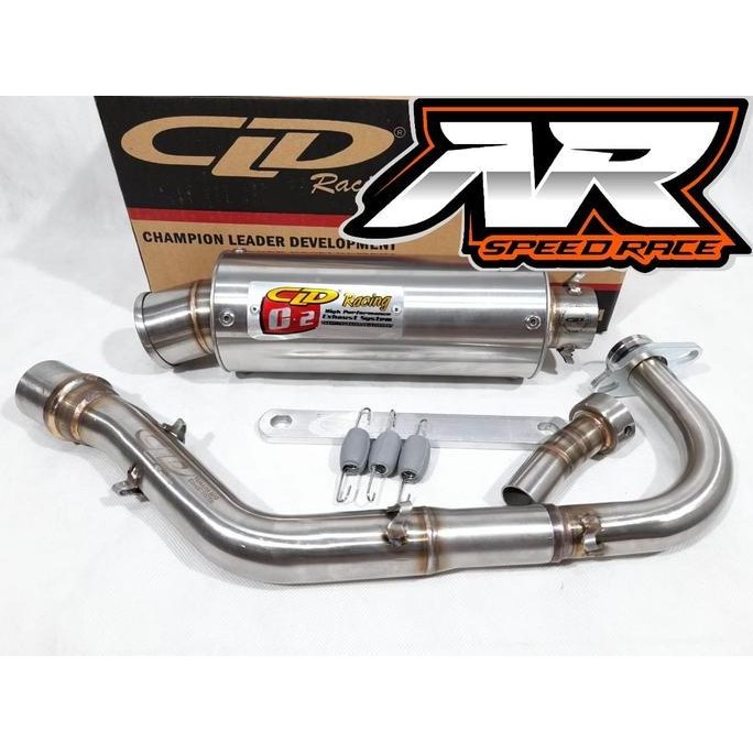 Knalpot Racing Motor CLD Racing Yamaha Mio Sporty Fino Nouvo C2 Bulat