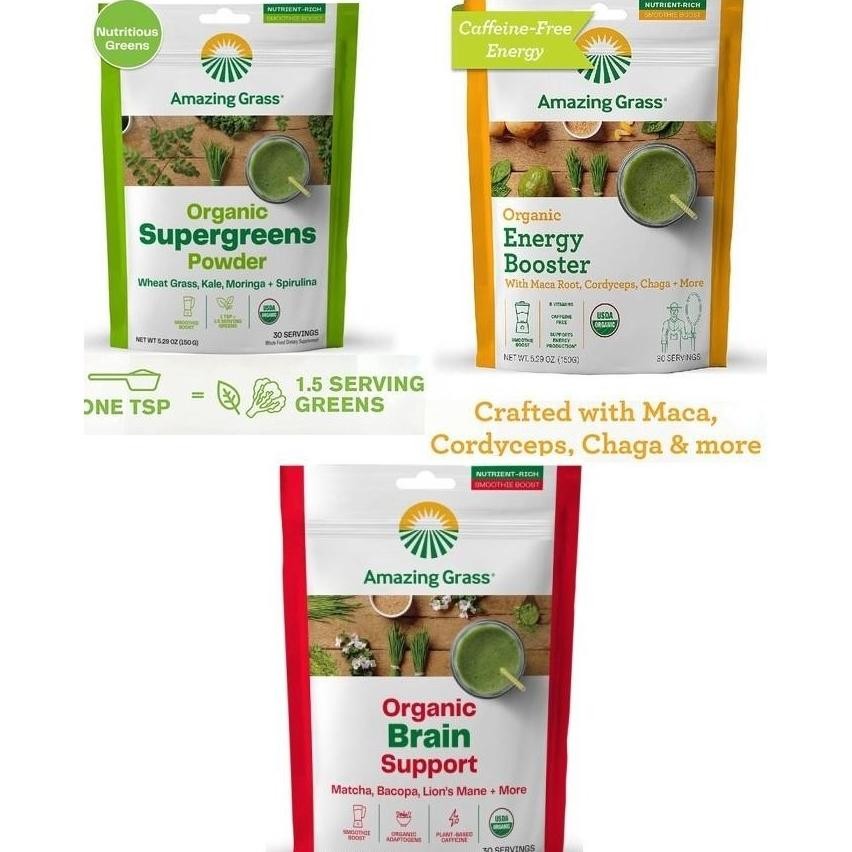 

Amazing Grass Organic Smoothie Boosters: Supergreens Powder