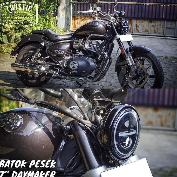 Cover Batok Pesek Lampu Daymaker 7 inch Motor Custom