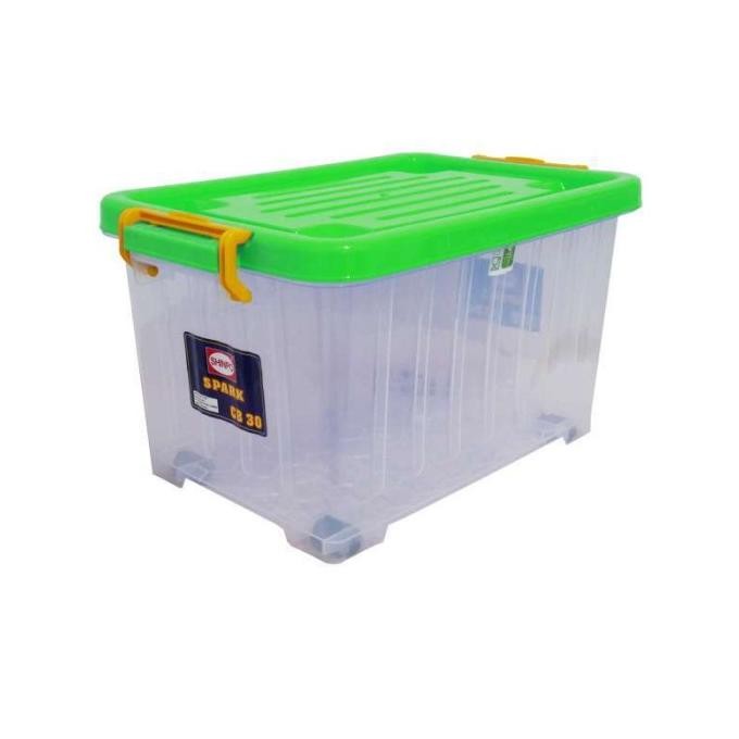 

Terlaris Box Plastik Container Shinpo Cb30 30 Liter Spark Dengan Roda