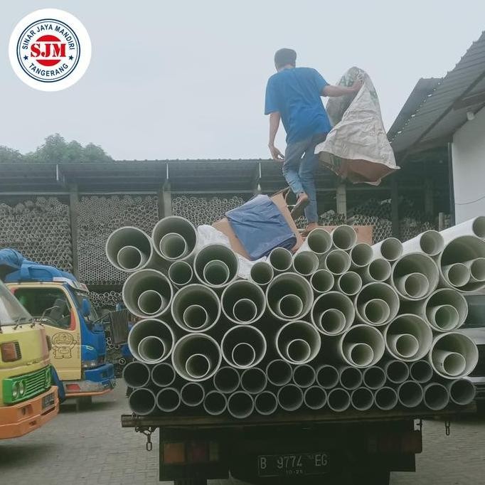 Pipa Pvc Rucika Jis Abu 4 Inch Vp (Aw) Panjang 4 M New