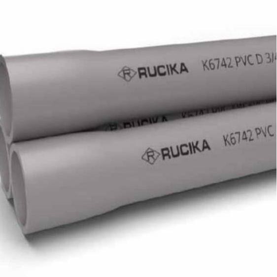 Pipa Pvc Rucika Jis - Aw 1/2" / Pipa Pvc Abu-Abu Terlaris