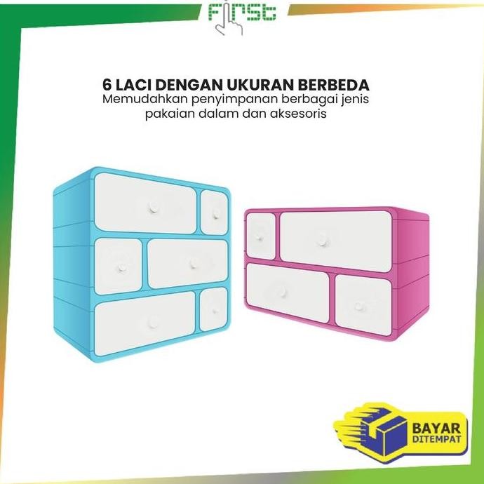 

Terlaris [Cod] Fh C1244 Rak Laci Serbaguna Storage Box Penyimpanan Pakaian Dalam