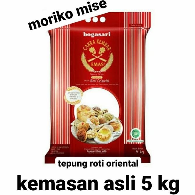 

(Expert) tepung cakra kembar emas oriental 5 kg / terigu bogasari