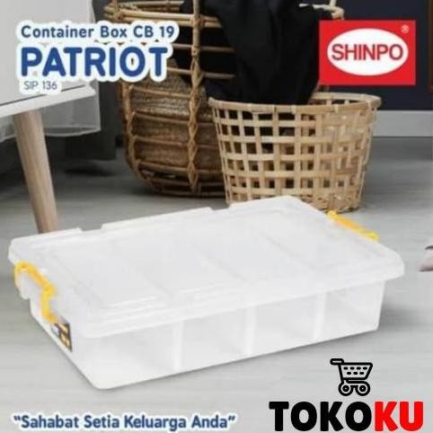 

Terlaris Kotak Perkakas 4 Sekat 19 Liter Shinpo Cb 19/Box Container Patriot