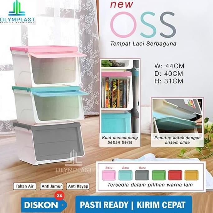 

Terlaris Olymplast Storage Solution- Kotak Box Plastik / Rak Tempat Penyimpanan