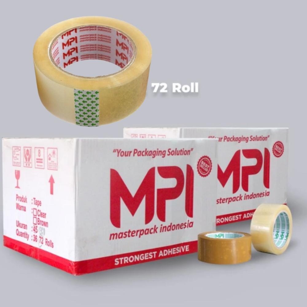 

[ LSG DIKIRIM] 72 PCS Lakban 100 Yard Full Bening Solatape Solatip Duct Tape Selotip Pita Perekat AST