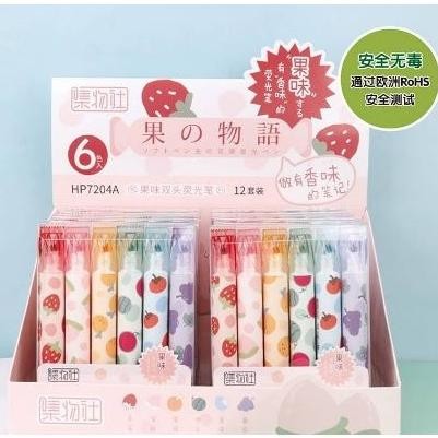 

FS - 6 PCS / 1 PACK STABILO FANCY BUAH 6 WARNA 2 IN 1