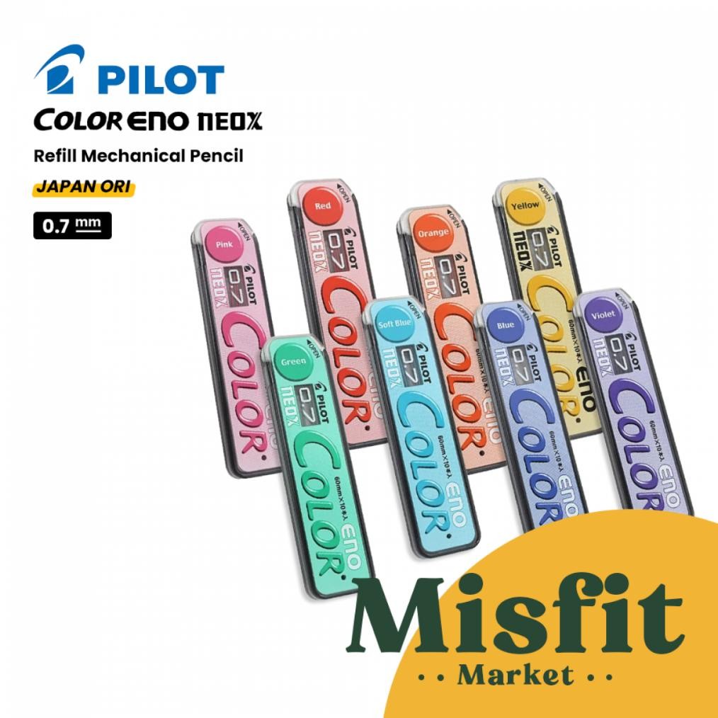

Pilot REFILL Neox Color Eno Mechanical Pencil Lead 0.7 mm isi pensil Warna Warni