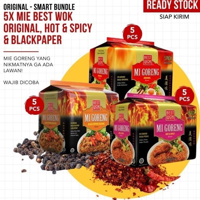 

(Expert) Best Wok Original, Hot&Spicy, Blackpepper ( @ 5 pcs) - Smart bundle