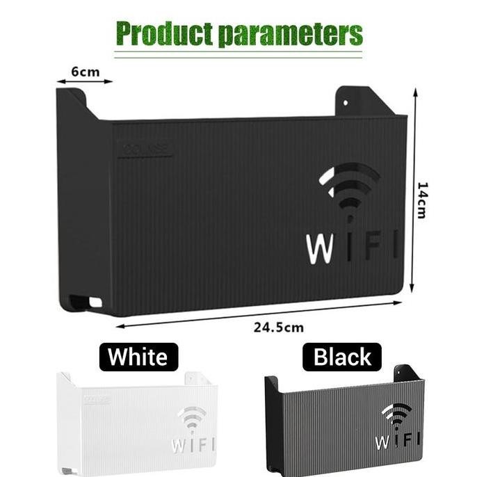 

Terlaris Wireless Wifi Router Shelf Storage Box Wall Hanging Organizer Box Penyimpanan Plastik
