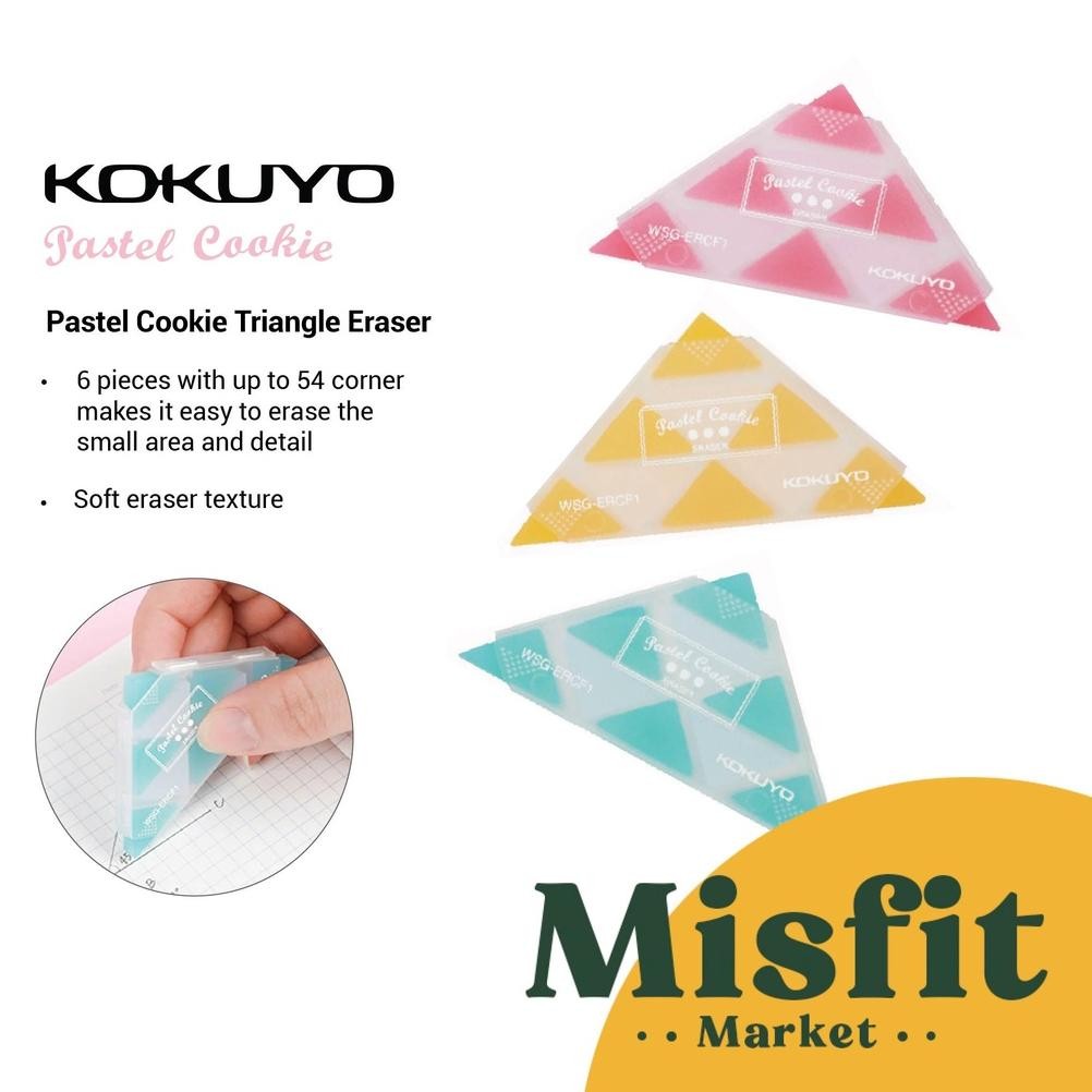 

Kokuyo Pastel Cookie Triangle Eraser