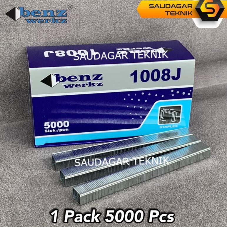 

BENZ Isi Staples Paku Tembak 1008j Refill Mesin Staples Paku Tembak Angin Air Stapler Nailer Gun 1008J AST