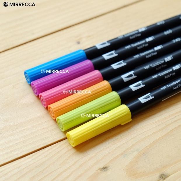 

TOMBOW ABT DUAL BRUSH PEN BRIGHT COLORS SET [ watercolor kuas lukis coloring art supplies mewarnai ]
