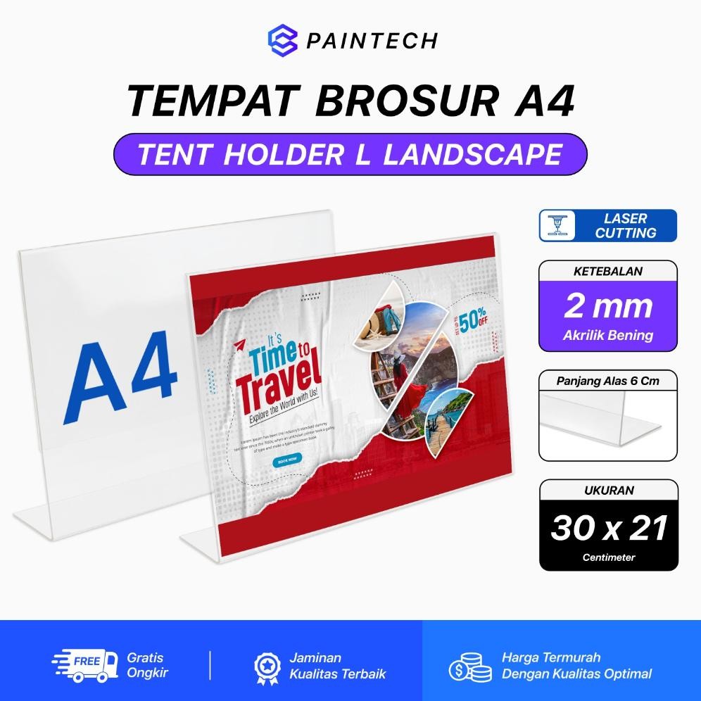 

Akrilik Tempat Brosur A4 Tempat Brosur L Landscape Akrilik Display A4 AST