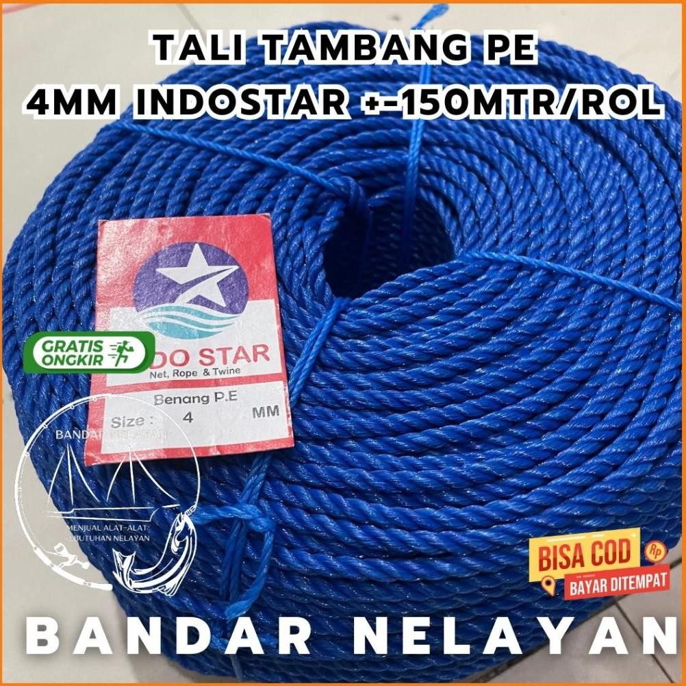 

Tali 4mm / Tali Tambang 4mm PE 1 ROL Murah AST