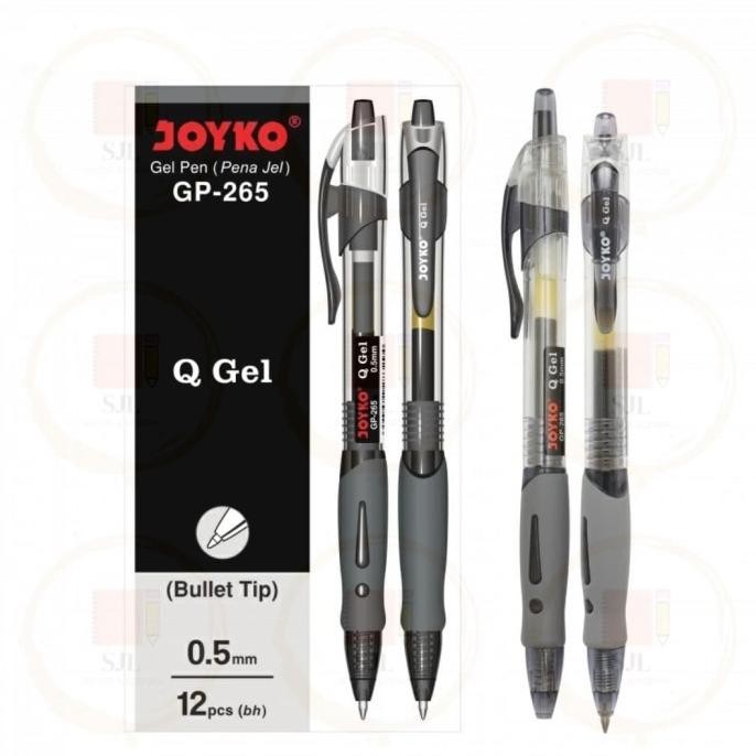 

Joyko GEL pen Qgel GP-265 PENA PULPEN JOYKO CETAK HITAM