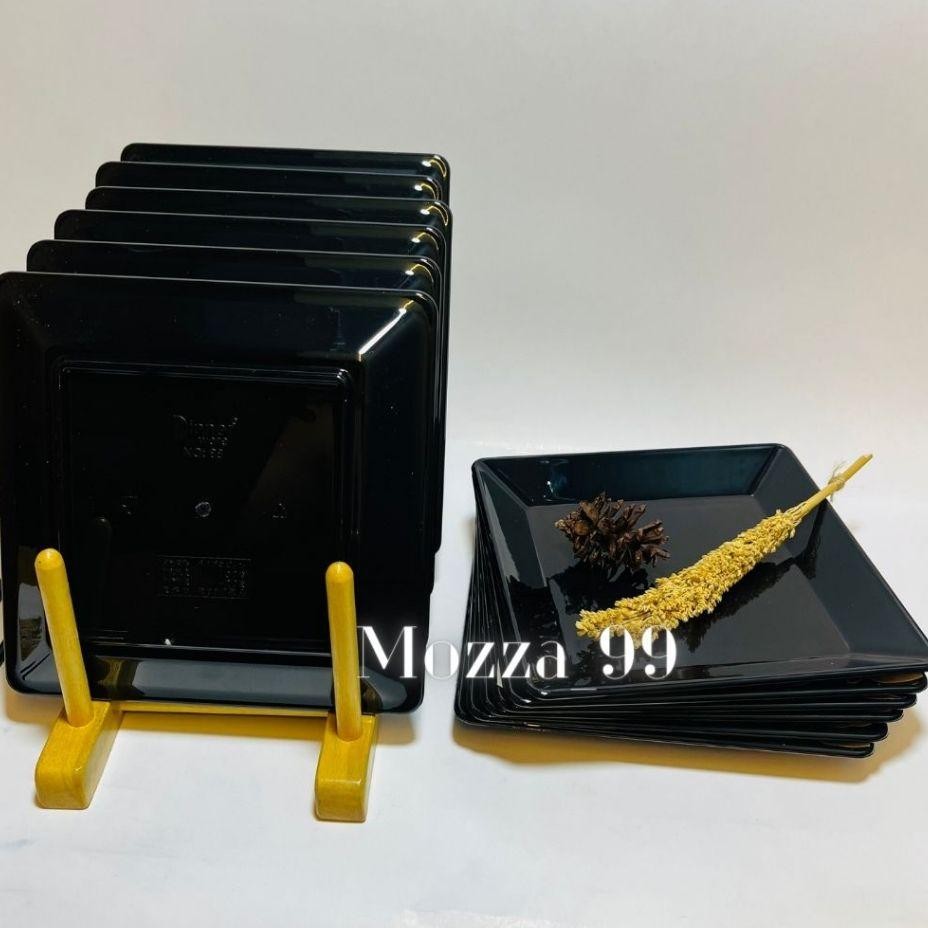 Mozza.Kitchen99 Piring Kotak Melamin P88 9 Inc Piring Mie Gacoan Bm 1 Lusin Piring Persegi Semi Mela