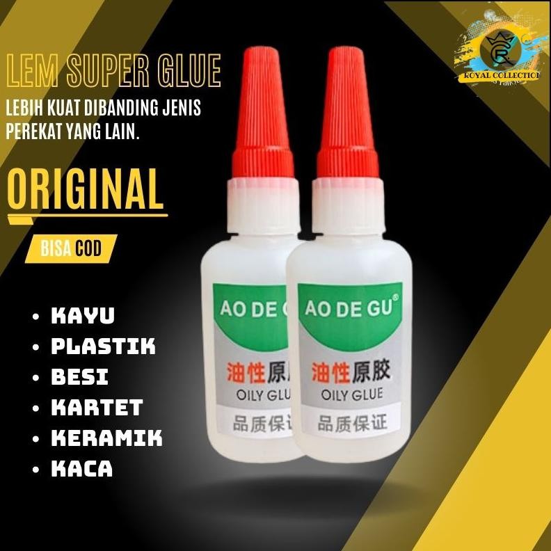 

Lem Super Glue 50gr Perekat Kuat Lem Korea Sepatu Sandal Lem Setan AST