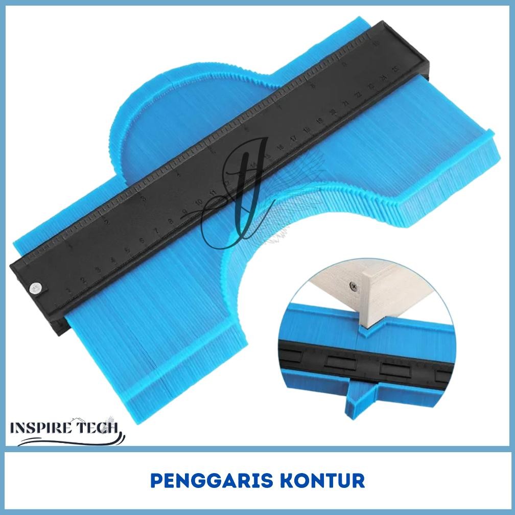 

penggaris siku sudut penggaris kontur alat ukur perata ubin keramik ukuran 5 6 10inch AST