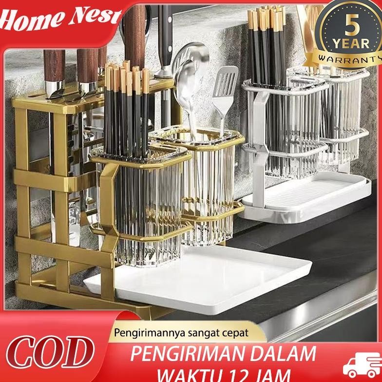 Pisau Rak Dinding Tempat Sendok Garpu Peniris Alat Makan Rak Cutlery Holder Rak Rak Dinding Tempat S