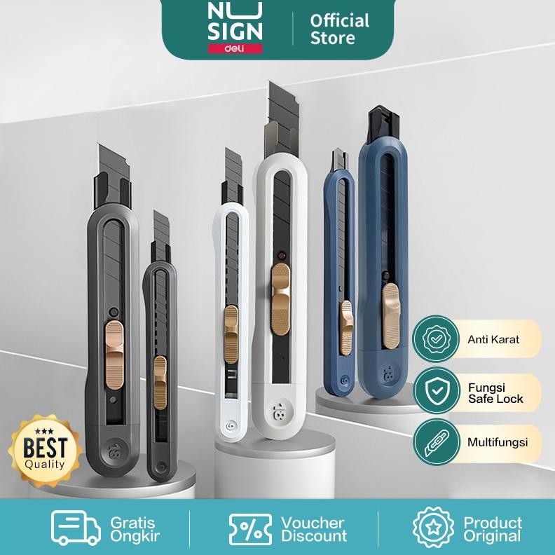 

Deli Cutter Nusign Besar SK5 Anti Karat - NS062 AST