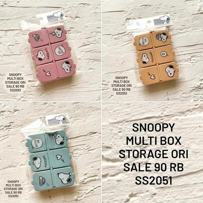 

Terlaris Snoopy Multibox 6 Storage Ori 3 Warna