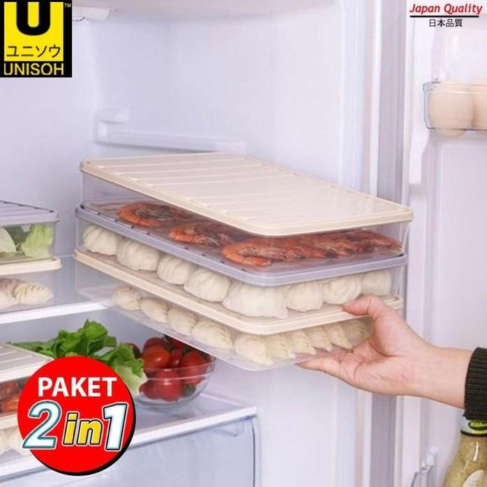 

Terlaris Unisoh Bundling 2 In 1 Tempat Penyimpanan Makanan / Food Storage