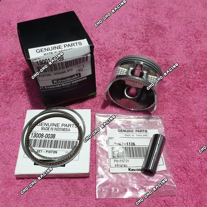 PISTON SEHER KIT SET STD STANDAR OS 0 KLX 150 ORI KAWASAKI
