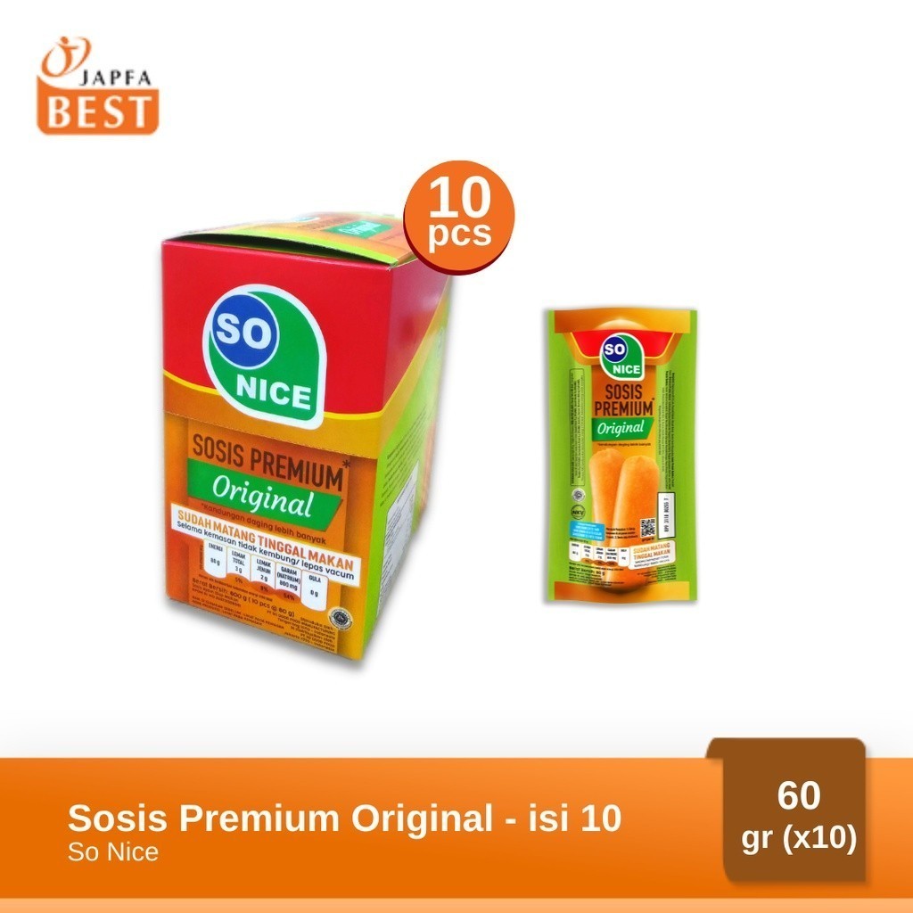 

Bundling Sosis So Nice Premium Original - Isi 10