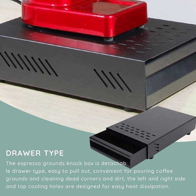 

(Expert) IYOUNICE Wadah Ampas Kopi Espresso Knock Box Drawer Residue 3166XZH