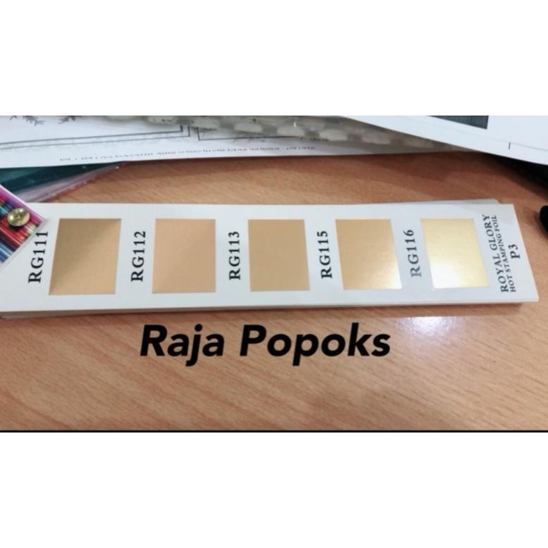 

ROYAL GLORY RG HOT STAMPING FOIL EMAS DOFF uk 120M x 64CM / 32CM AST