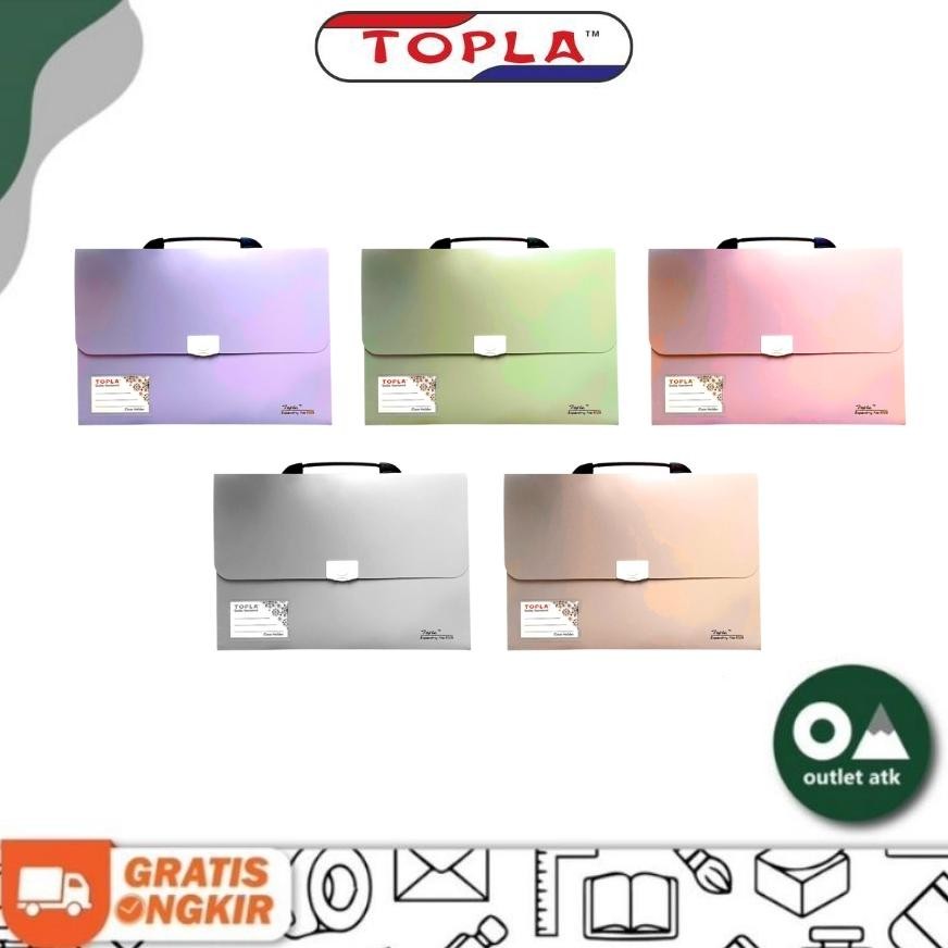 

Topla Expanding File Folio 13 Pockets with handle - Map Harmonika Tenteng AST