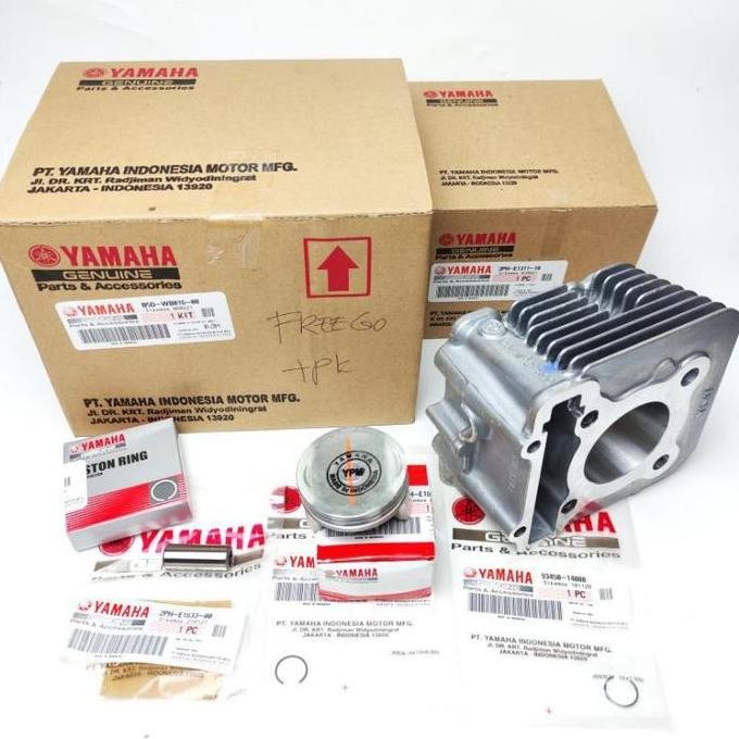 BLOK SEHER+PISTON KIT FREEGO, MIO M3 B5D-WB016-00 ASLI YGP