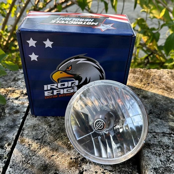 Reflektor Hd 5.75 Inchi Harley Davidson Import Iron Eagle Lampu Depan Cb Triumph Import Pnp Batok Cd